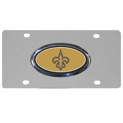 NFL - New Orleans Saints Steel Plate-Automotive Accessories,License Plates,Steel License Plates,NFL Steel License Plates-JadeMoghul Inc.