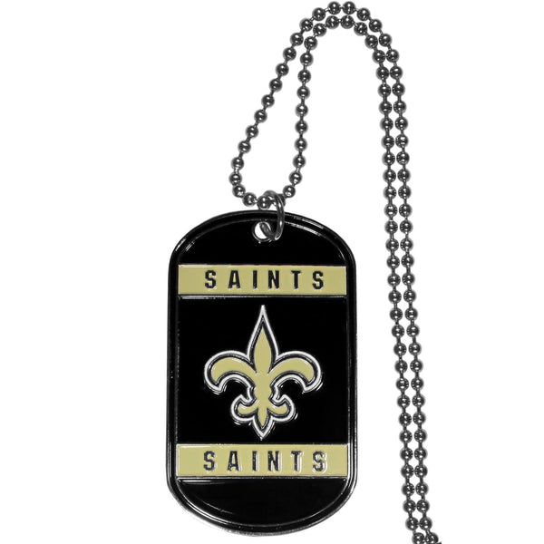 NFL - New Orleans Saints Tag Necklace-Jewelry & Accessories,Necklaces,Tag Necklaces,NFL Tag Necklaces-JadeMoghul Inc.
