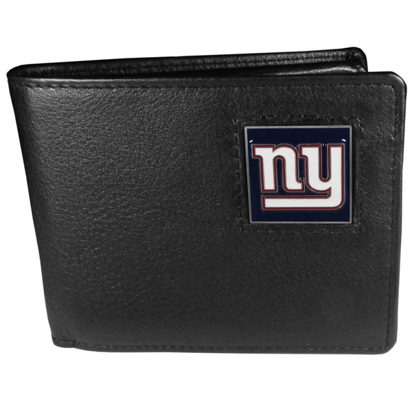 NFL - New York Giants Leather Bi-fold Wallet Packaged in Gift Box-Wallets & Checkbook Covers,Bi-fold Wallets,Gift Box Packaging,NFL Bi-fold Wallets-JadeMoghul Inc.