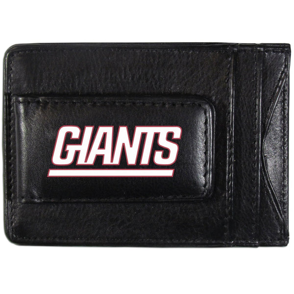 NFL - New York Giants Logo Leather Cash and Cardholder-Wallets & Checkbook Covers,NFL Wallets,New York Giants Wallets-JadeMoghul Inc.