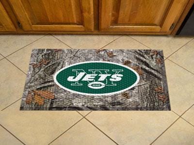 Welcome Door Mat NFL New York Jets Scraper Mat 19"x30" Camo
