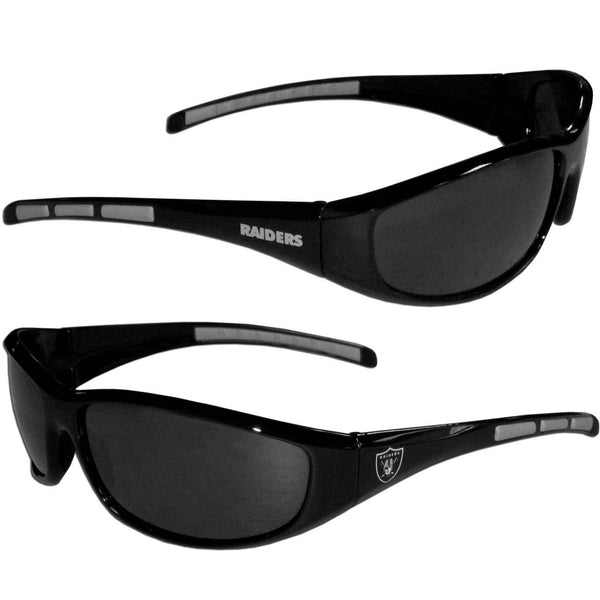 NFL - Oakland Raiders Wrap Sunglasses-Sunglasses, Eyewear & Accessories,Sunglasses,Wrap Sunglasses,NFL Wrap Sunglasses-JadeMoghul Inc.