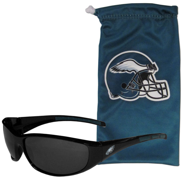 NFL - Philadelphia Eagles Sunglass and Bag Set-Sunglasses, Eyewear & Accessories,Sunglass and Accessory Sets,Sunglass and Bag Sets,NFL Sunglass and Bag Sets-JadeMoghul Inc.