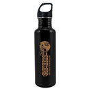 NFL Pittsburgh Steelers 26oz Lasered Black Stainless Steel Water Bottle-Placemats-JadeMoghul Inc.