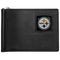 NFL - Pittsburgh Steelers Leather Bill Clip Wallet-Wallets & Checkbook Covers,Bill Clip Wallets,NFL Bill Clip Wallets-JadeMoghul Inc.