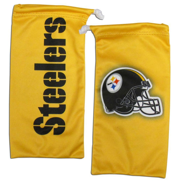 NFL - Pittsburgh Steelers Microfiber Sunglass Bag-Sunglasses, Eyewear & Accessories,Microfiber Eyewear Bag,NFL Sport Eyewear Cases-JadeMoghul Inc.