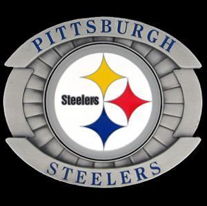 NFL - Pittsburgh Steelers Oversized Belt Buckle-Jewelry & Accessories,Belt Buckles,Over-sized Belt Buckles,NFL Over-sized Belt Buckles-JadeMoghul Inc.