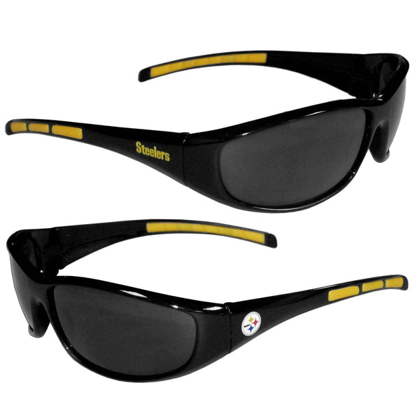 NFL - Pittsburgh Steelers Wrap Sunglasses-Sunglasses, Eyewear & Accessories,Sunglasses,Wrap Sunglasses,NFL Wrap Sunglasses-JadeMoghul Inc.