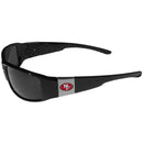 NFL - San Francisco 49ers Chrome Wrap Sunglasses-Sunglasses, Eyewear & Accessories,NFL Eyewear,San Francisco 49ers Eyewear-JadeMoghul Inc.