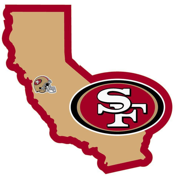NFL - San Francisco 49ers Home State Decal-Automotive Accessories,Decals,Home State Decals,NFL Home State Decals-JadeMoghul Inc.