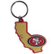 NFL - San Francisco 49ers Home State Flexi Key Chain-Key Chains,NFL Key Chains,NFL Home State Flexi Key Chains-JadeMoghul Inc.