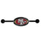 NFL - San Francisco 49ers Industrial Slider Barbell-Jewelry & Accessories,Body Jewelry,Industrial Sliders,NFL Industrial Sliders-JadeMoghul Inc.