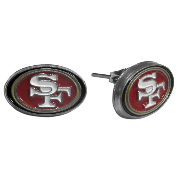 NFL - San Francisco 49ers Stud Earrings-Jewelry & Accessories,Earrings,Stud Earrings,NFL Stud Earrings-JadeMoghul Inc.