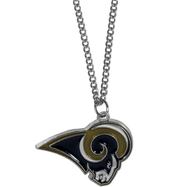 NFL - St. Louis Rams Chain Necklace with Small Charm-Jewelry & Accessories,Necklaces,Chain Necklaces,NFL Chain Necklaces-JadeMoghul Inc.