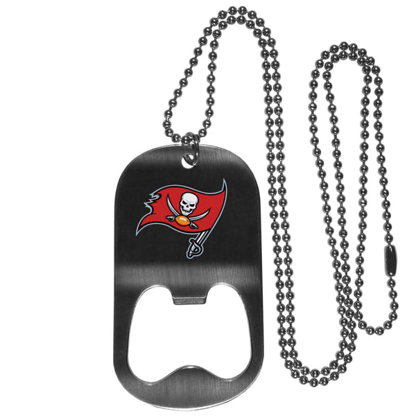 NFL - Tampa Bay Buccaneers Bottle Opener Tag Necklace-Jewelry & Accessories,NFL Jewelry,NFL Necklaces,Bottle Opener Neck Tags-JadeMoghul Inc.