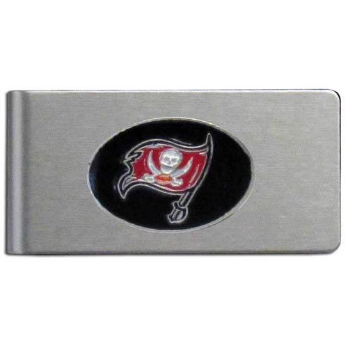 NFL - Tampa Bay Buccaneers Brushed Metal Money Clip-Wallets & Checkbook Covers,Money Clips,Brushed Money Clips,NFL Brushed Money Clips-JadeMoghul Inc.