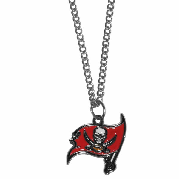NFL - Tampa Bay Buccaneers Chain Necklace with Small Charm-Jewelry & Accessories,Necklaces,Chain Necklaces,NFL Chain Necklaces-JadeMoghul Inc.