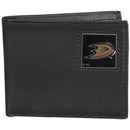 NHL - Anaheim Ducks Leather Bi-fold Wallet Packaged in Gift Box-Wallets & Checkbook Covers,Bi-fold Wallets,Gift Box Packaging,NHL Bi-fold Wallets-JadeMoghul Inc.