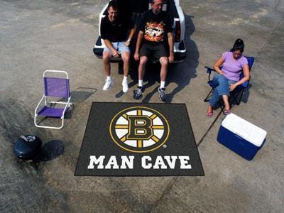 BBQ Grill Mat NHL Boston Bruins Man Cave Tailgater Rug 5'x6'