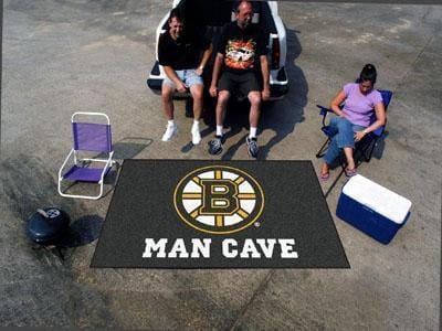 Outdoor Rugs NHL Boston Bruins Man Cave UltiMat 5'x8' Rug