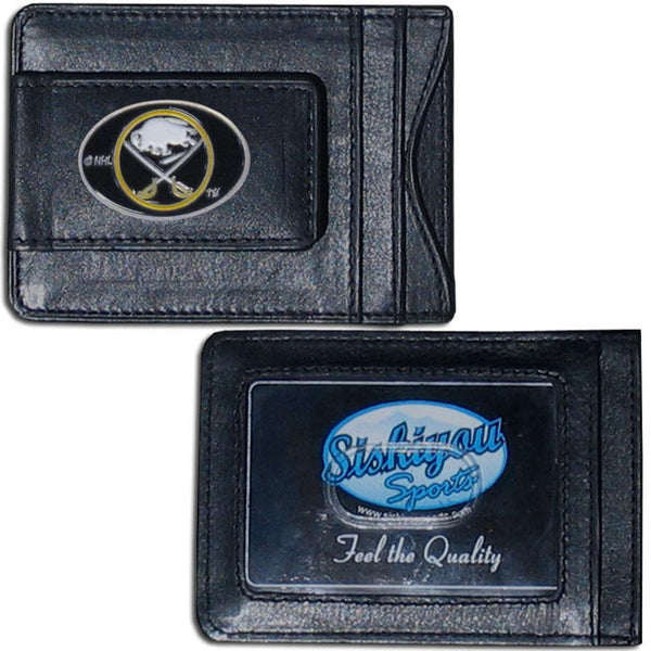 NHL - Buffalo Sabres Leather Cash & Cardholder-Wallets & Checkbook Covers,Cash & Cardholders,NHL Cash & Cardholders-JadeMoghul Inc.