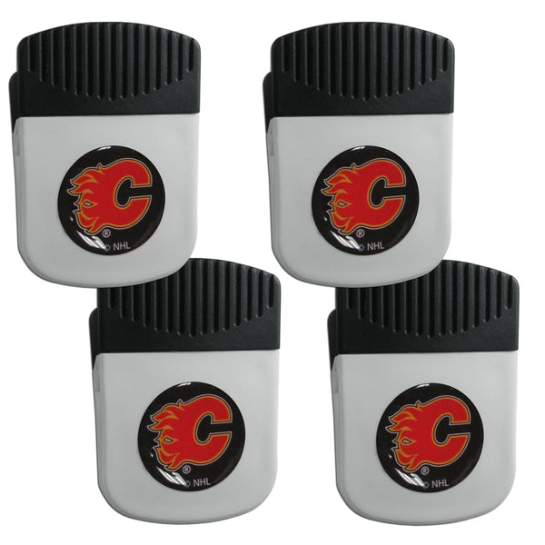 NHL - Calgary Flames Clip Magnet with Bottle Opener, 4 pack-Other Cool Stuff,NHL Other Cool Stuff,Calgary Flames Other Cool Stuff-JadeMoghul Inc.
