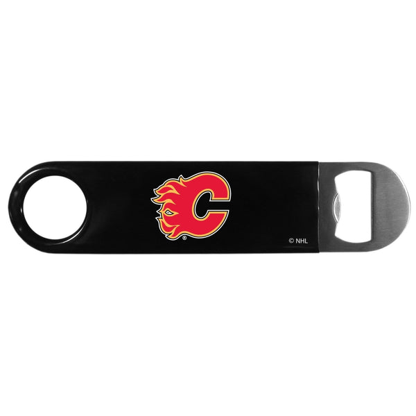 NHL - Calgary Flames Long Neck Bottle Opener-Tailgating & BBQ Accessories,Bottle Openers,Long Neck Openers,NHL Bottle Openers-JadeMoghul Inc.