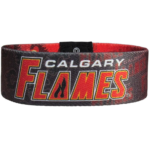 NHL - Calgary Flames Stretch Bracelets-Jewelry & Accessories,Bracelets,Team Stretch Bands,NHL Stretch Bands-JadeMoghul Inc.