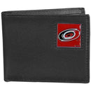 NHL - Carolina Hurricanes Leather Bi-fold Wallet-Wallets & Checkbook Covers,Bi-fold Wallets,Window Box Packaging,NHL Bi-fold Wallets-JadeMoghul Inc.