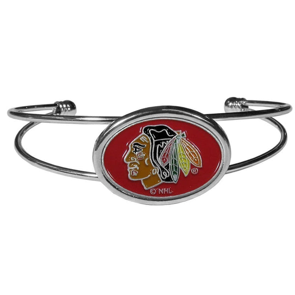 NHL - Chicago Blackhawks Cuff Bracelet-Jewelry & Accessories,Bracelets,Cuff Bracelets,NHL Cuff Bracelets-JadeMoghul Inc.