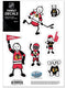 NHL - Chicago Blackhawks Family Decal Set Small-Automotive Accessories,Decals,Family Character Decals,Small Family Decals,NHL Small Family Decals-JadeMoghul Inc.