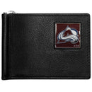 NHL - Colorado Avalanche Leather Bill Clip Wallet-Wallets & Checkbook Covers,Bill Clip Wallets,NHL Bill Clip Wallets-JadeMoghul Inc.