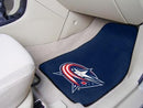 Car Mats NHL Columbus Blue Jackets 2-pc Printed Carpet Front Car Mats 17"x27"