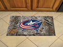 Welcome Mat NHL Columbus Blue Jackets Scraper Mat 19"x30" Camo
