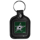 NHL - Dallas Starsª Square Leatherette Key Chain-Key Chains,Leatherette Key Chains,NHL Leatherette Key Chains-JadeMoghul Inc.