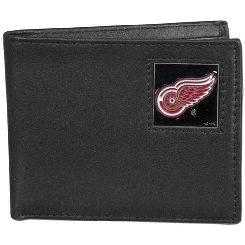 NHL - Detroit Red Wings Leather Bi-fold Wallet-Wallets & Checkbook Covers,Bi-fold Wallets,Window Box Packaging,NHL Bi-fold Wallets-JadeMoghul Inc.