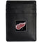 NHL - Detroit Red Wings Leather Money Clip/Cardholder Packaged in Gift Box-Wallets & Checkbook Covers,Money Clip/Cardholders,Gift Box Packaging,NHL Money Clip/Cardholders-JadeMoghul Inc.
