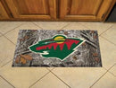 Welcome Door Mat NHL Minnesota Wild Scraper Mat 19"x30" Camo