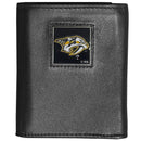 NHL - Nashville Predators Deluxe Leather Tri-fold Wallet-Wallets & Checkbook Covers,Tri-fold Wallets,Deluxe Tri-fold Wallets,Window Box Packaging,NHL Tri-fold Wallets-JadeMoghul Inc.