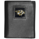 NHL - Nashville Predators Leather Tri-fold Wallet-Wallets & Checkbook Covers,Tri-fold Wallets,Tri-fold Wallets,NHL Tri-fold Wallets-JadeMoghul Inc.