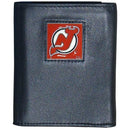 NHL - New Jersey Devils Leather Tri-fold Wallet-Wallets & Checkbook Covers,Tri-fold Wallets,Tri-fold Wallets,NHL Tri-fold Wallets-JadeMoghul Inc.