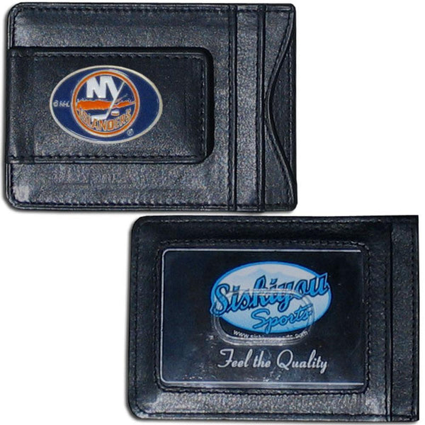 NHL - New York Islanders Leather Cash & Cardholder-Wallets & Checkbook Covers,Cash & Cardholders,NHL Cash & Cardholders-JadeMoghul Inc.