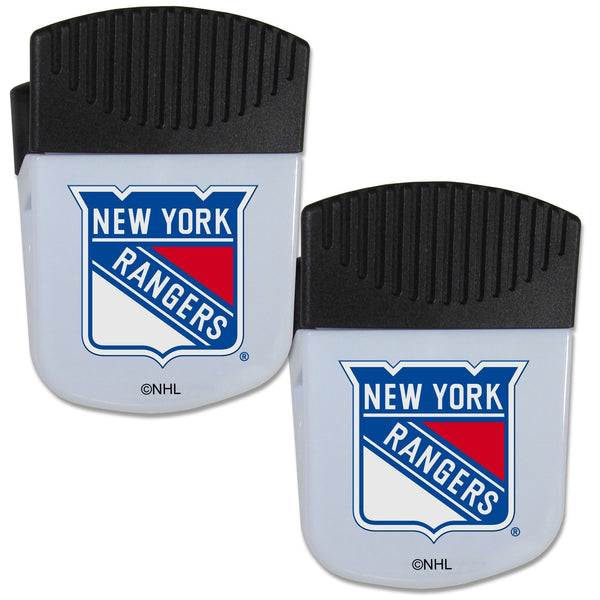 NHL - New York Rangers Chip Clip Magnet with Bottle Opener, 2 pack-Other Cool Stuff,NHL Other Cool Stuff,New York Rangers Other Cool Stuff-JadeMoghul Inc.