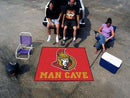 BBQ Mat NHL Ottawa Senators Man Cave Tailgater Rug 5'x6'