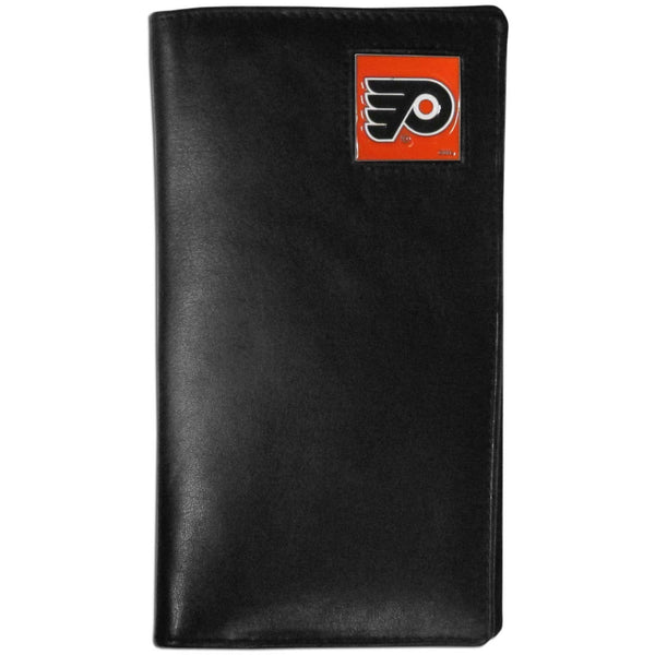 NHL - Philadelphia Flyers Leather Tall Wallet-Wallets & Checkbook Covers,Tall Wallets,NHL Tall Wallets-JadeMoghul Inc.