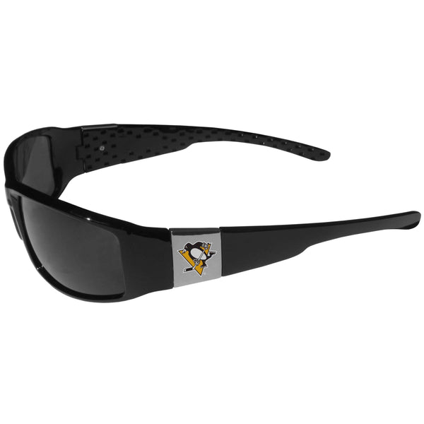 NHL - Pittsburgh Penguins Chrome Wrap Sunglasses-Sunglasses, Eyewear & Accessories,NHL Eyewear,Pittsburgh Penguins Eyewear-JadeMoghul Inc.