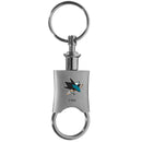 NHL - San Jose Sharks Valet Key Chain-Key Chains,NHL Key Chains,San Jose Sharks Key Chains-JadeMoghul Inc.