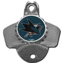 NHL - San Jose Sharks Wall Mounted Bottle Opener-Home & Office,Wall Mounted Bottle Openers,NHL Wall Mounted Bottle Openers-JadeMoghul Inc.