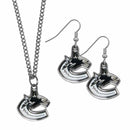 NHL - Vancouver Canucks Dangle Earrings and Chain Necklace Set-Jewelry & Accessories,Jewelry Sets,Dangle Earrings & Chain Necklace-JadeMoghul Inc.