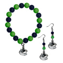 NHL - Vancouver Canucks Fan Bead Earrings and Bracelet Set-Jewelry & Accessories,Jewelry Sets,Fan Bead Earrings and Bracelet-JadeMoghul Inc.